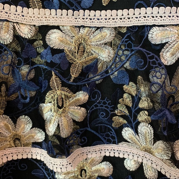 LuLu’s Karina Floral Embroidered Peplum Dress - Picture 7 of 15